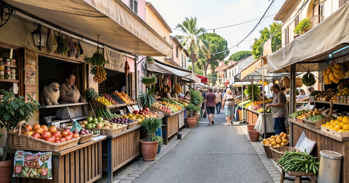 Gastronomia local — Mercados e Feiras Locais